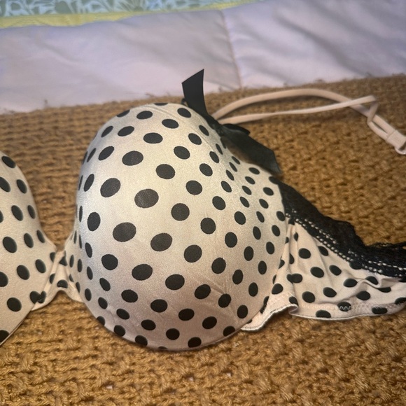 B.tempt’d woman’s bra size 36C polka dot black - Picture 3 of 9